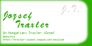 jozsef traxler business card